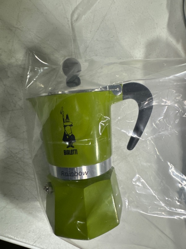 Photo 2 of Bialetti 4972 Rainbow Espresso Maker, Green