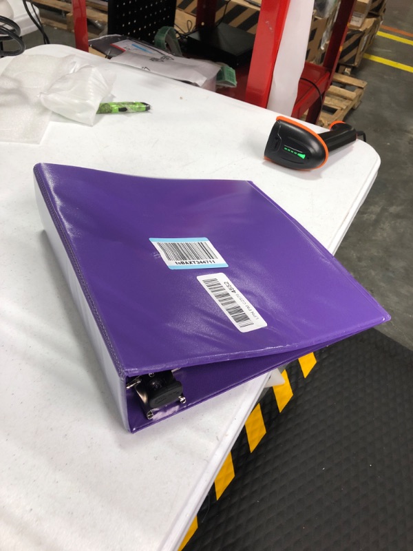 Photo 2 of Avery Heavy-Duty View 3 Ring Binder, 3" One Touch EZD Rings, 1 Purple Binder (79810)