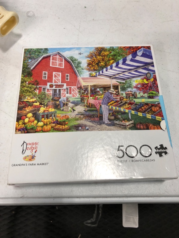 Photo 2 of Buffalo Games - Country Life - Grandpa's Farm Market - 500 Piece Jigsaw Puzzle