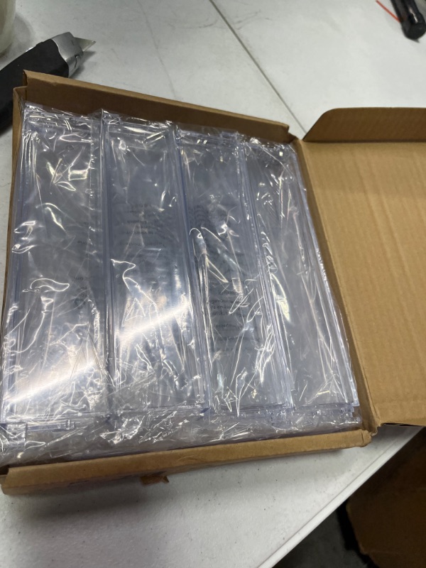 Photo 1 of Lifewit 4 Tier Clear Display Risers Stand, 2 Pack Plastic Risers for Display, Plastic Organizers for Figures, Cupcake, Perfume, Dessert, Desktop Display Stand for Organize and Decoration 9inch,2 pack