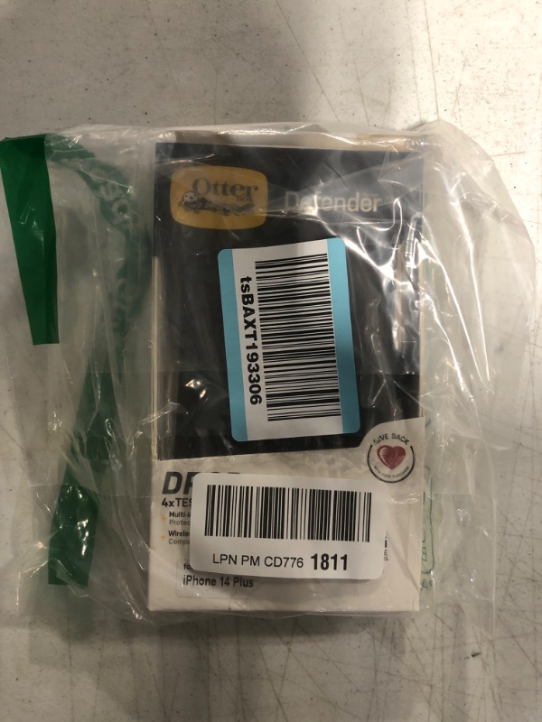 Photo 1 of OtterBox Defender Screenless Series Case for iPhone 14 Plus (ONLY) Case Only - Non-Retail Packaging - Black