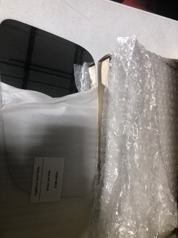 Photo 1 of JZSUPER Side Mirror Glass fit for Chevy GMC C1500 C2500 C3500 K1500 K2500 K3500 Pickup Truck, Flat Left Driver Side LH, Including Adhesive (Non Towing Mirror Glass) (Non Heated) Driver Left Side