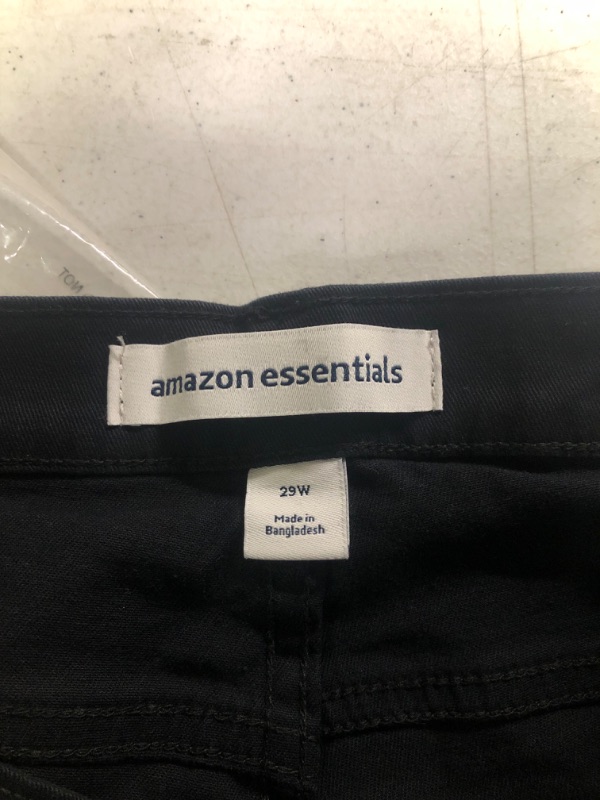 Photo 3 of Amazon Essentials Men's Slim-Fit 7" Inseam Stretch 5-Pocket Short 29 Black