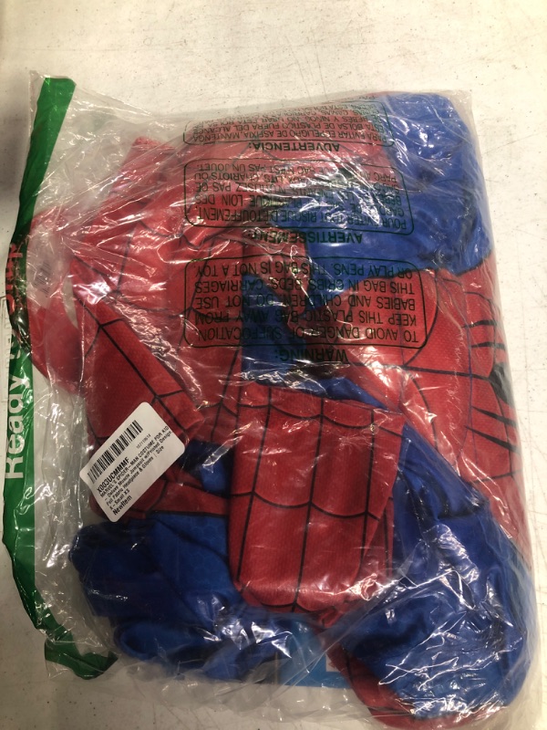 Photo 2 of MARVEL’S SPIDER-MAN COSTUME FOR KIDS - Deluxe Muscle Jumpsuit w/Printed Design, Full Fabric Headpiece & Gloves X-Small