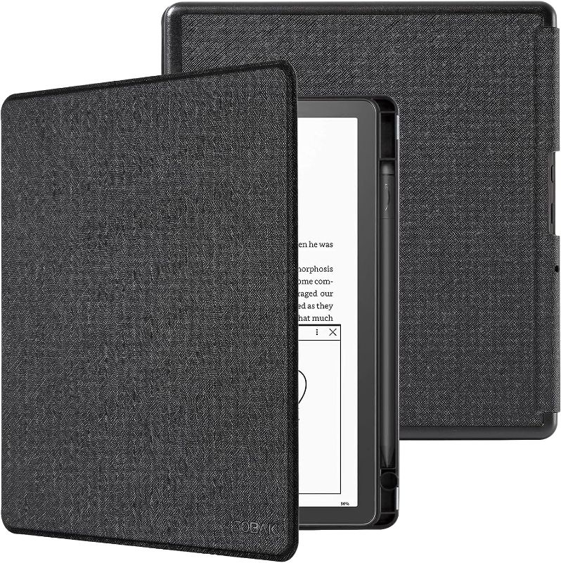 Photo 1 of CoBak Case for Kindle Scribe - All New PU Leather Cover with Auto Sleep Wake Feature for Kindle Scribe 10.2" 2022 Released with Pen Holder Black