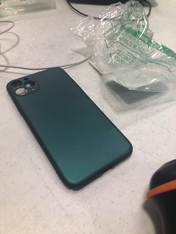 Photo 1 of Casechics Compatible with iPhone Case,Luxury Matte Hard PC Slim Fit Ultra Thin Lightweight Camera Lens Protection Soft Shockproof Cover Phone Case (Green,iPhone 11 Pro Max) Green iPhone 11 Pro Max