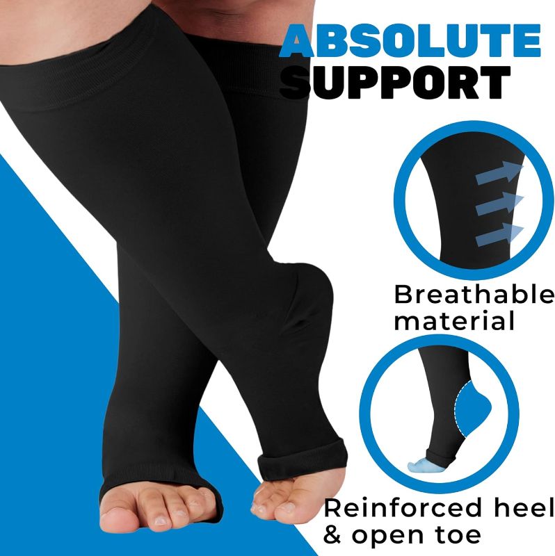 Photo 1 of Iseasoo Toeless Compression Socks 4XL