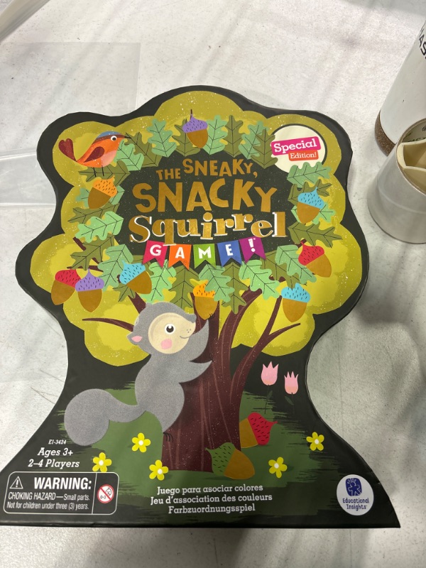 Photo 1 of Educational Insights Special Edition The Sneaky, Snacky Squirrel Game, Preschool & Toddler Board Game for Kids 3-5 Years, Color Matching, Fine Motor Skills