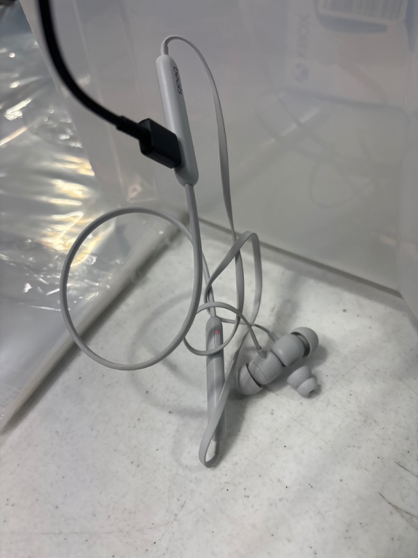 Photo 1 of **NON FUNCTIONAL** 
Beats Flex Wireless Earbuds - Apple W1 Headphone Chip, Magnetic Earphones, Class 1 Bluetooth, 12 Hours of Listening Time, Built-in Microphone - Smoke Gray