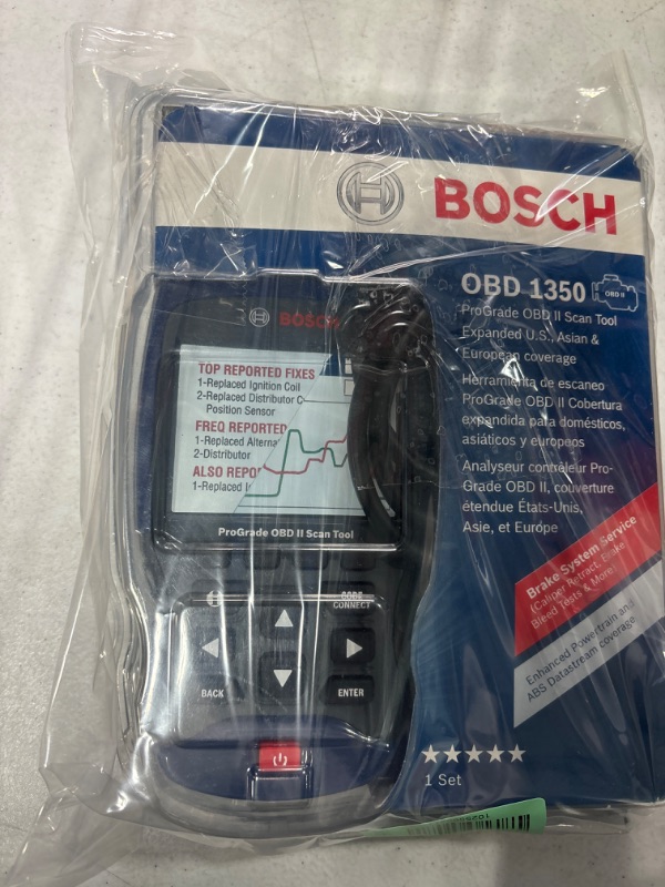 Photo 3 of Bosch Automotive Tools OBD 1350 ProGrade OBD II Scan Tool with Brake System Resets, Enhanced Powertrain and ABS Datastream