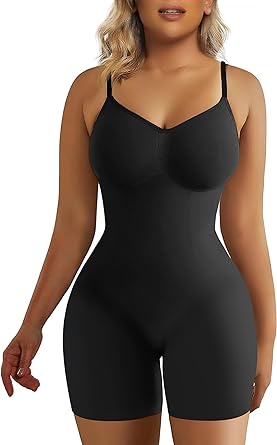 Photo 1 of HAPERX Shapewear for Women Tummy Control Bodysuit Mid Thigh Butt Lifter Body Shaper Shorts SMALL