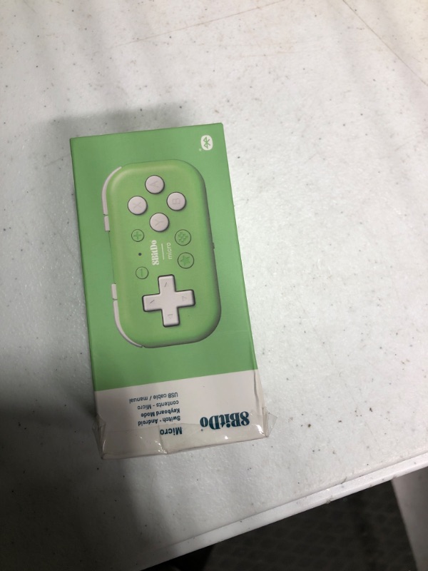 Photo 2 of AKNES 8Bitdo Micro Bluetooth Controller, Pocket-sized Mini Gamepad for Switch/Lite/OLED, Android, and Raspberry Pi, Supports Keyboard Mode for...
Color:Green