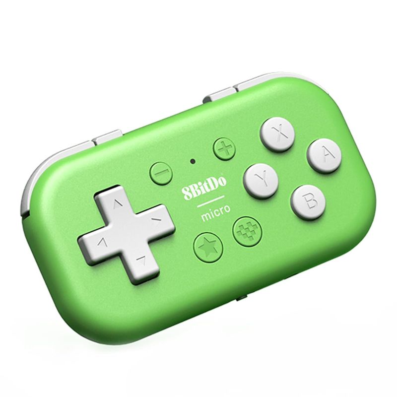 Photo 1 of AKNES 8Bitdo Micro Bluetooth Controller, Pocket-sized Mini Gamepad for Switch/Lite/OLED, Android, and Raspberry Pi, Supports Keyboard Mode for...
Color:Green
