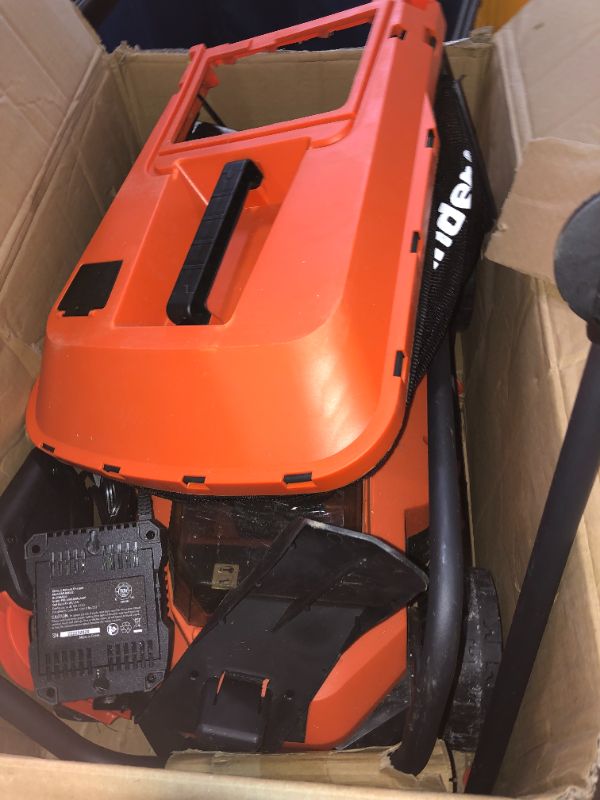 Photo 5 of **HEAVILY USED**Maxlander Lawn Mower, 13Inch Electric Lawn Mower Cordless, 20V 2-in-1 Battery Powered Lawn Mower with Brushless Motor, 5-Position Height Adjustment, Battery and Charger Included 13'' Lawn Mower w/1x4.0 Battery