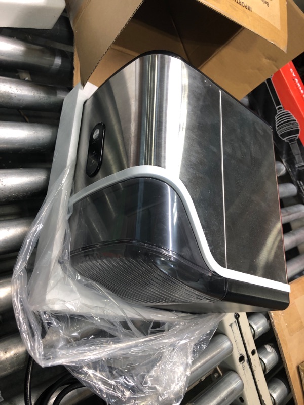 Photo 3 of COWSAR Nugget Ice Makers Countertop, Soft Chewable Crushed Ice Maker Machine, Portable Pebble Ice Maker Countertop, 34Lbs/Day, Self-Cleaning, One-Button Operation Ice Machine for Home Kitchen Party
