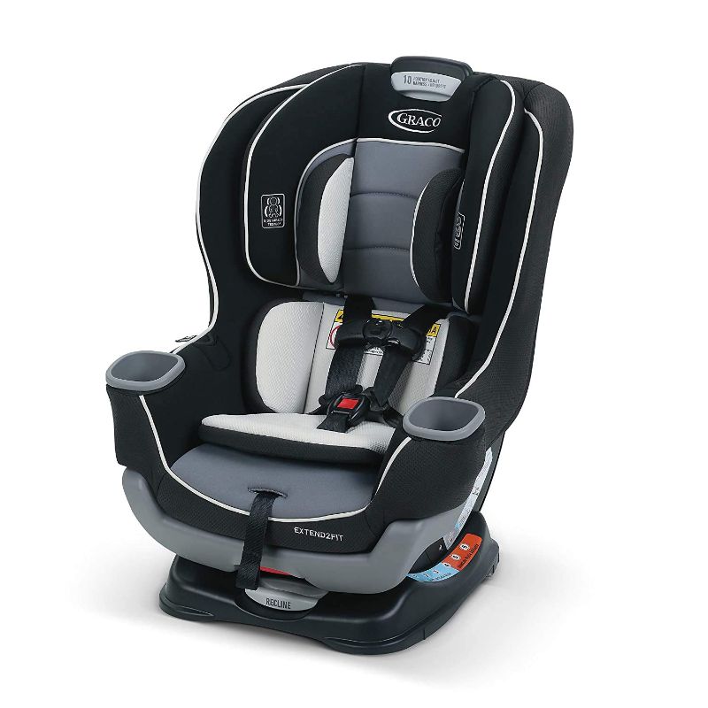 Photo 1 of Graco Extend2Fit Convertible Baby Car Seat, Rear and Forward Facing, Adjustable Extension Panel for Extra Legroom, Gotham 
