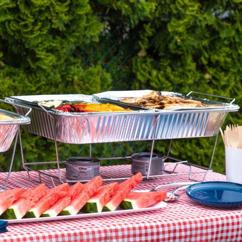 Photo 1 of Blue Sky Chafing Dish Wire Rack - 1 Count | Heavy Duty Stackable Serveware Rack for Parties & Events