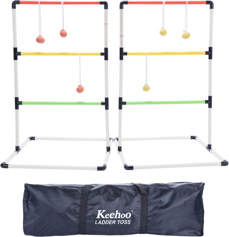 Photo 1 of KH Ladder Ball Toss Game Set for Adults Kids, Family Outdoor Yard Beach BBQ Camping Lawn Games