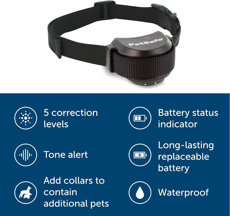 Photo 2 of PetSafe Stay & Play Wireless Pet Fence & Replaceable Battery Collar - Circular Boundary Secures up to 3/4 Acre Yard, No-Dig, America's Safest Wireless Fence (Packaging May Vary) 