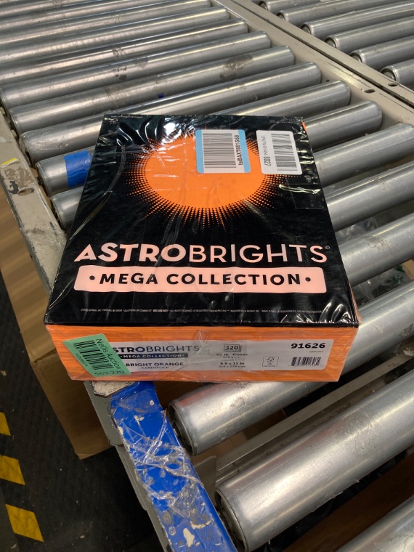 Photo 2 of Astrobrights Mega Collection, Colored Cardstock, Bright Orange, 320 Sheets, 65 lb/176 gsm, 8.5" x 11" - MORE SHEETS! (91626) Brights Orange