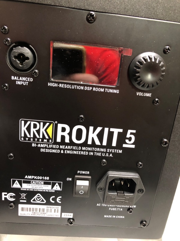 Photo 4 of KRK RP5 Rokit G4 Studio Monitor, Black (RP5G4-NA) Black RP5-G4 MONITOR