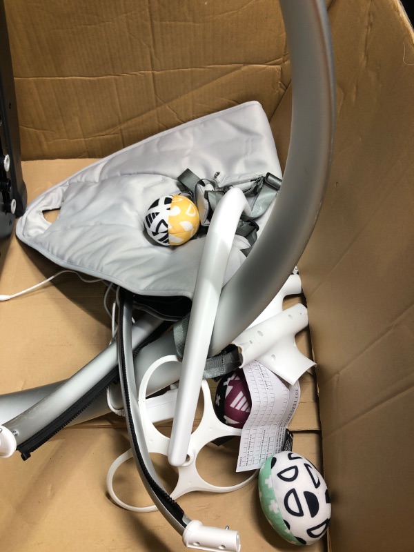 Photo 4 of 4moms MamaRoo Multi-Motion Baby Swing, Bluetooth Baby Swing with 5 Unique Motions, Grey Gray