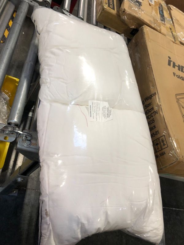 Photo 2 of **USED** Utopia Bedding Throw Pillows Insert (Pack of 2, White) - 22 x 22 Inches Bed and Couch Pillows - Indoor Decorative Pillows 22x22 Inch (Pack of 2) White