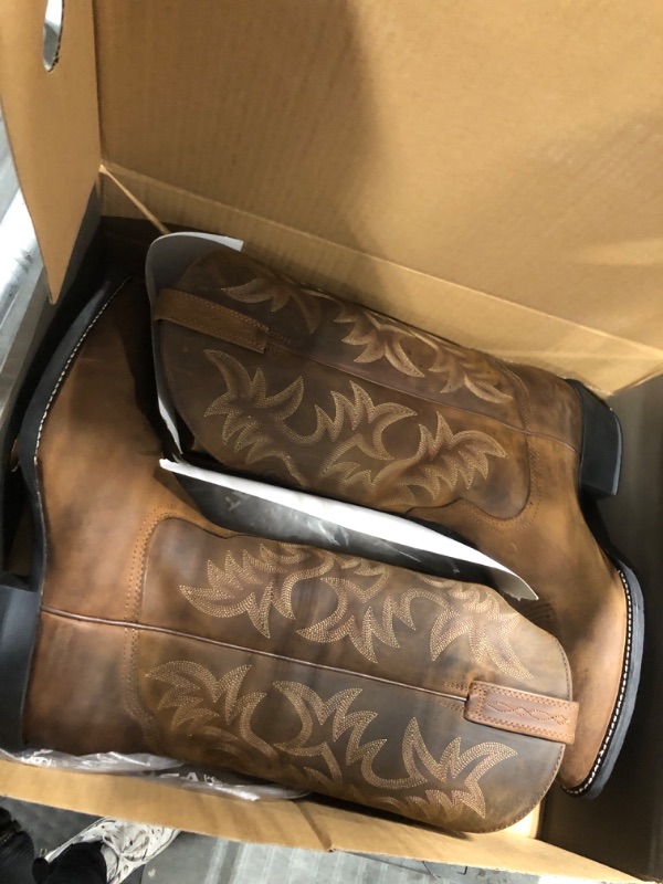 Photo 3 of Ariat Men's Heritage Western R Toe Boots - Distressed Brown