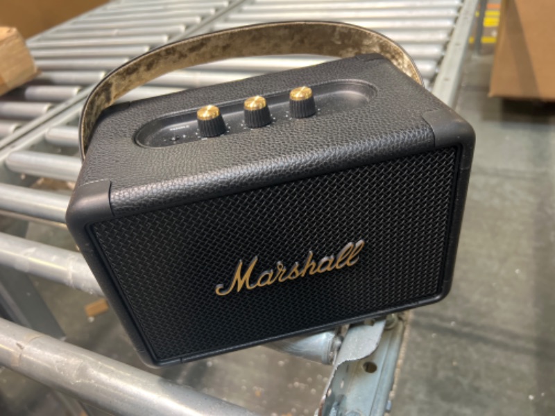 Photo 3 of Marshall Kilburn II Bluetooth Portable Speaker - Black & Brass Black and Brass Speaker