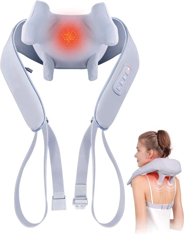 Photo 1 of **USED**FOR PARTS**Neck Massager with Heat, Cordless Neck Massager for Pain Relief Deep Tissue, Shiatsu Back Shoulder and Neck Massager for Cervical Leg, Ideal Gifts
