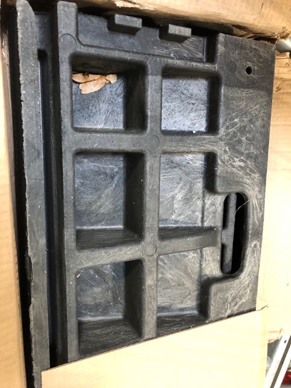 Photo 1 of 4" Inch Driveway Curb Ramp, Heavy Duty Rubber Ramps Perfect for Sidewalk, Low Cars, Curb Ramps for Motorhome, Truck, Shed Ramps, Pets & Wheelchair Threshold Ramp (4" Pack of 2)