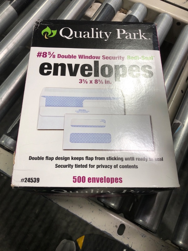 Photo 2 of #8 5?8 Machinable White Business Envelopes - 3 5?8 x 8 5?8" 500
