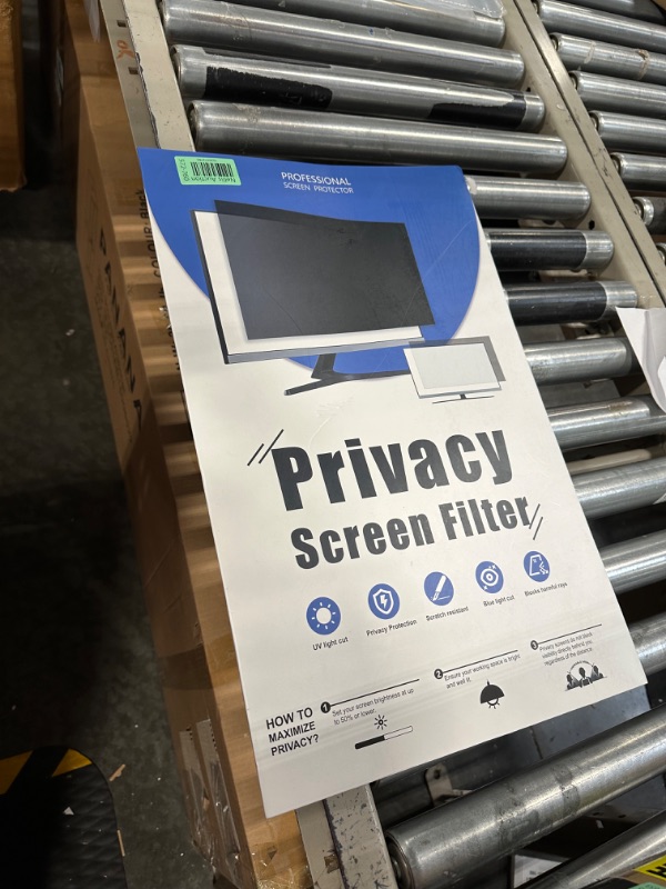 Photo 1 of [2-Pack] 22 Inch Computer Privacy Screen Filter for 16:10 Widescreen Monitor, Removable Eye Protection Anti Glare Blue Light Filter Privacy Shield, Anti Scratch Anti Spy Screen Protector Film 22 In [2 PACK] 22'' Privacy Screen (16:10)