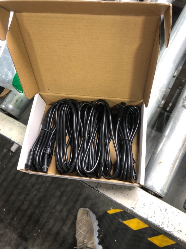 Photo 2 of 5 Pcs 5 Pin Extension Cable for Single-Color Decking Lights,2M/6.56Ft Extension Cord with Male and Female, 5 pin Connectors at Both Ends for Monochrome LED Deck Lights 2m,5pcs Warm White