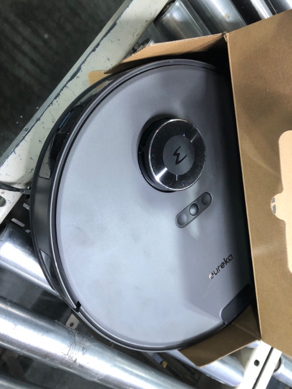 Photo 3 of **NEEDS CLEANED**EUREKA E10s Robot Vacuum with Bagless Self Emptying Station, Robotic Vacuum and Mop Combo, 45-Day Capacity, 4000Pa Suction for Pet Hair, Carpet&Floor, Auto Lifting Mop, LiDAR Navigation, App Control