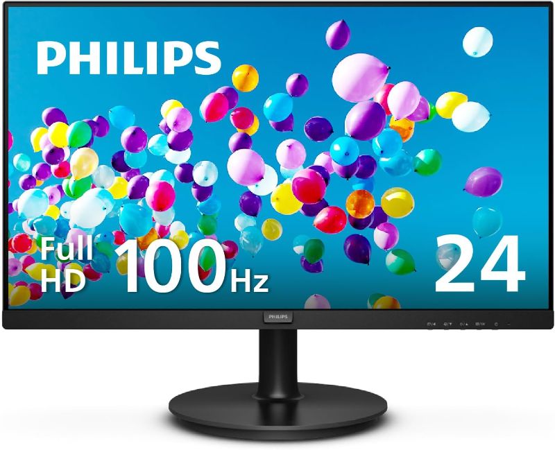 Photo 1 of PHILIPS 24 inch Frameless Full HD (1920 x 1080) 100Hz Monitor, VESA, HDMI x1, VGA Port x1, Eye Care, 4 Year Advance Replacement Warranty, 241V8LB
