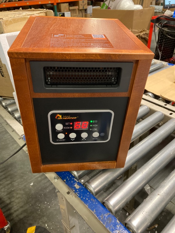 Photo 4 of Dr Infrared Heater Portable Space Heater, 1500-Watt, Cherry
