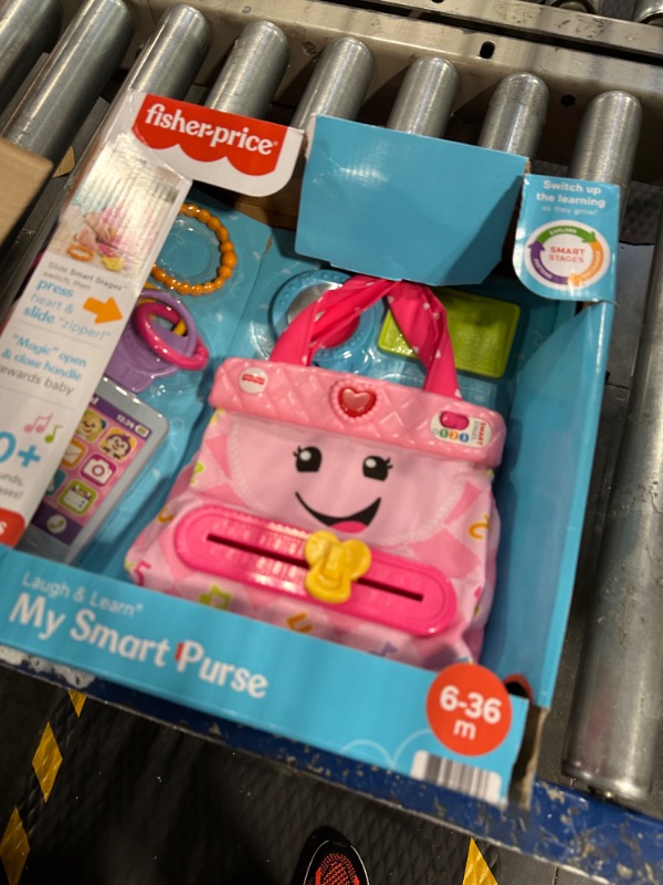 Photo 4 of Fisher-Price Smart Purse Learning Toy with Lights Music and Smart Stages Educational Content for Babies and Toddlers, Pink?