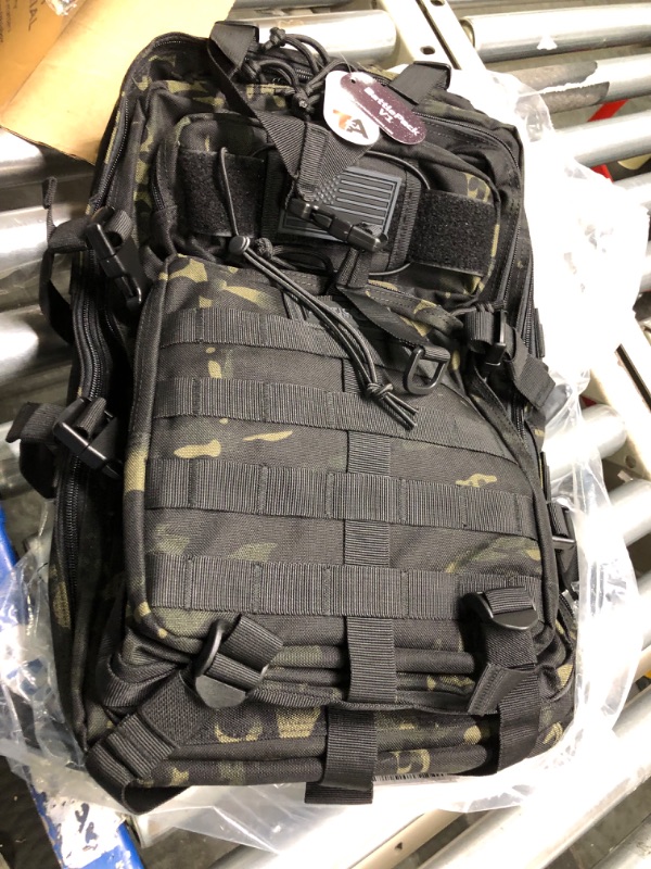 Photo 3 of 24BattlePack Tactical Backpack | 1 to 3 Day Assault Pack | Combat Veteran Owned Company |40L Bug Out Bag (Black Camo)