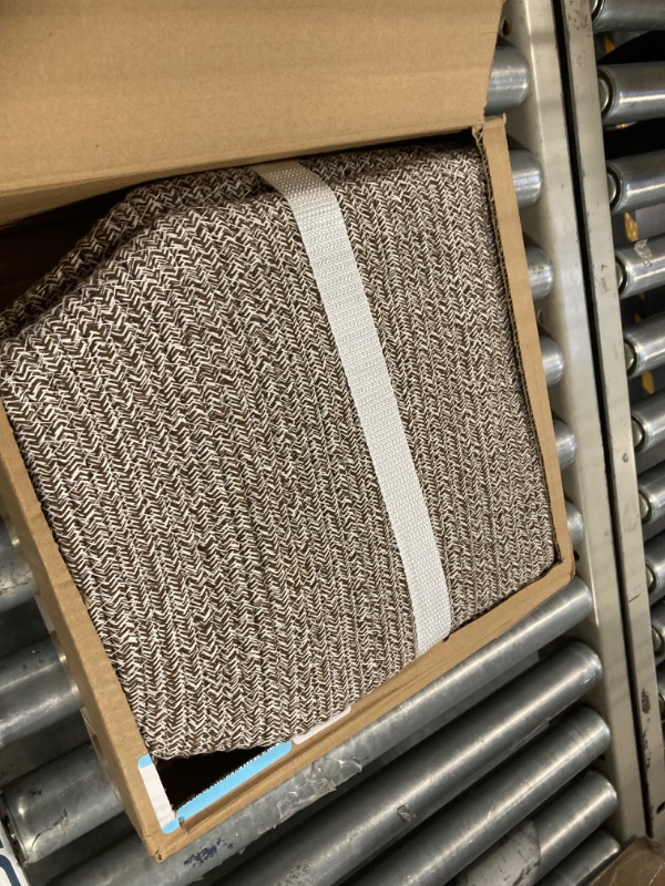 Photo 1 of Kriitools Cubes Shelf Closet Storage Baskets Bins, Cube Storage Organizer Baskets Bins for Cloth&Toy Storage, Soft&Sturdy Woven Rope Baskets for Organizing with Handles Maix Brown 2