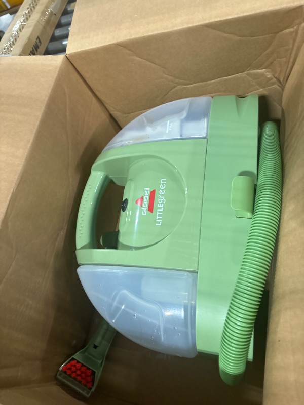 Photo 2 of **SOLD AS PARTS** BISSELL Little Green Multi-Purpose Portable Carpet and Upholstery Cleaner, Car and Auto Detailer, with Exclusive Specialty Tools, Green, 1400B