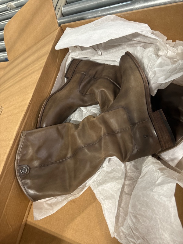 Photo 2 of Frye Melissa Button 2 Equestrian-Inspired Tall Boots for Women Made from Hard-Wearing Vintage Leather with Antique Metal Hardware and Leather Outsole – 15 ½” Shaft Height ** WOMENS 7 **