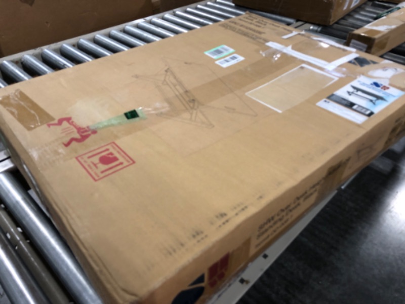 Photo 1 of SHW 32-Inch Height Adjustable Standing Desk Converter Riser Workstation, Black