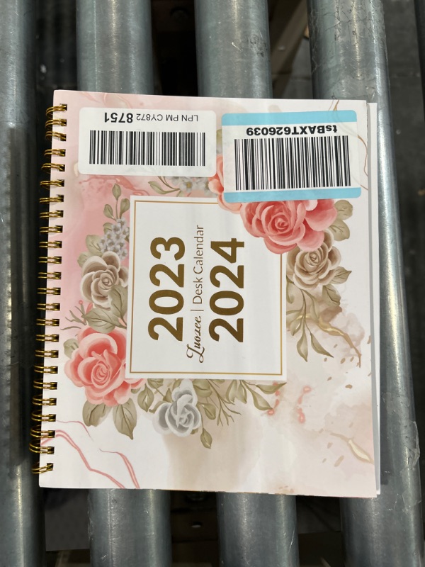 Photo 2 of Small Desk Calendar 2023-2024, Modern Floral 7” x 8.5” Mini Desktop Calendar 2023-24 Runs from Sep. 2023 until Dec. 2024, Monthly Table Calendar for Scheduling in Office, Home and School
