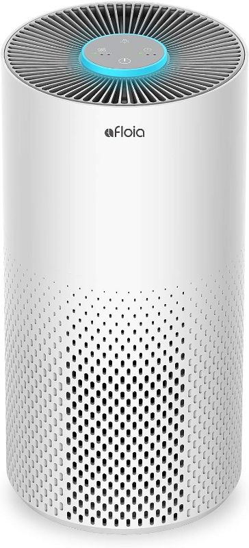 Photo 1 of Afloia Air Purifiers for Home Large Room Up to 1076 Ft², H13 True HEPA Air Purifiers for Bedroom 22 dB, Air Cleaners Dust Remover for Pet Mold Pollen, Odor Smoke Eliminator, Kilo White, 7 Color Light