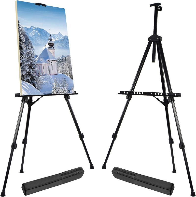 Photo 1 of 
Portable Artist Easel Stand for Painting - Adjustable Height Painting Easel with Bag - Tabletop Art Easel for Painting Canvas Stand, Poster Stand &...