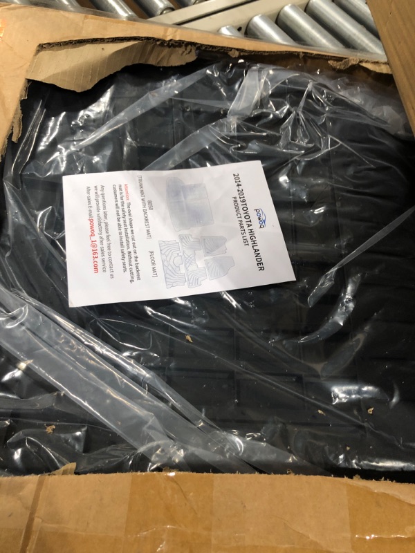 Photo 1 of powoq Floor Mat Compatible with 2014-2019 Toyota Highlander Trunk Mat Backrest Mat Replacement for Toyota Highlander Accessories (Fit 2014-2019 Highlander, Floor Mats+Rear Cargo Mat with Backrest Mat) Floor Mats+Rear Cargo Mat with Backrest Mat Fit 2014-2