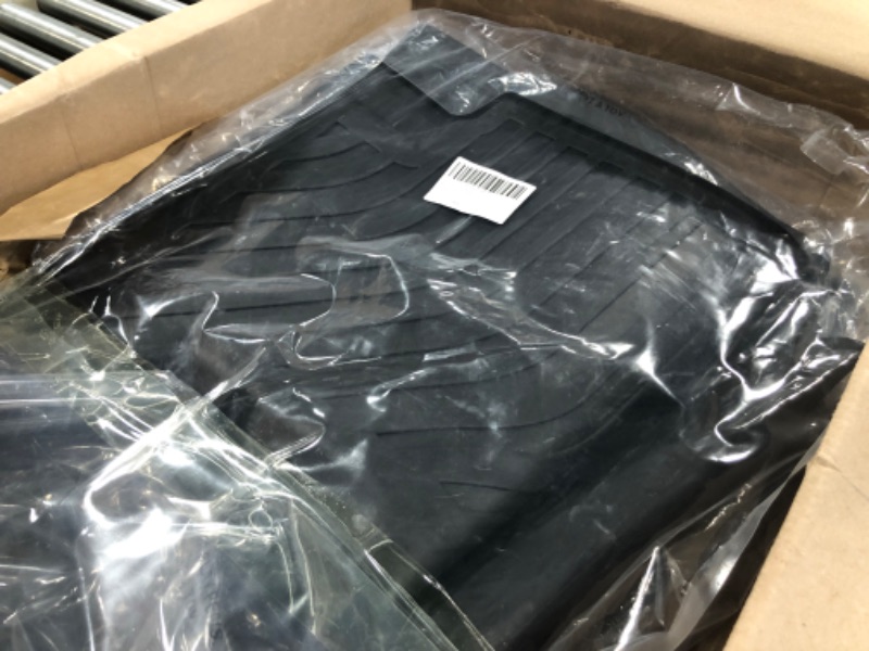 Photo 1 of ANBINGO Floor Mats Custom for Toyota Tacoma Taco Double Cab 2023 2022 2021 2020 2019 2018 Waterproof Car Mats All Weather Guard TPE Heavy Duty Floor Liner Front& Rear Row Full Black Accessories