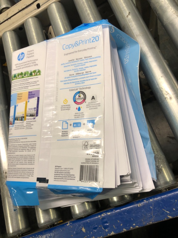 Photo 1 of HP Printer Paper, Copy & Print 20lb, 8.5x11, 1 Ream, 500 Sheets