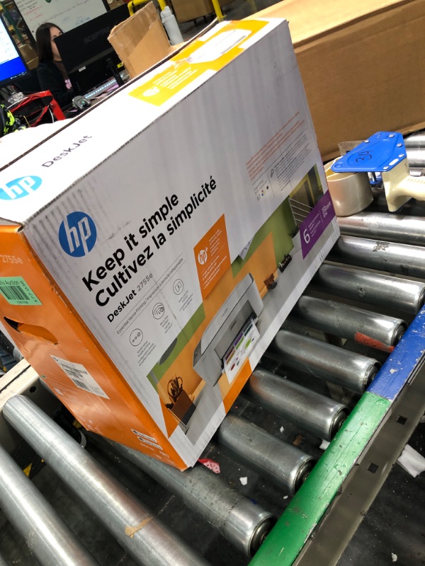 Photo 3 of HP DeskJet 2755e Wireless Color All-in-One Printer with bonus 6 months Instant Ink (26K67A)